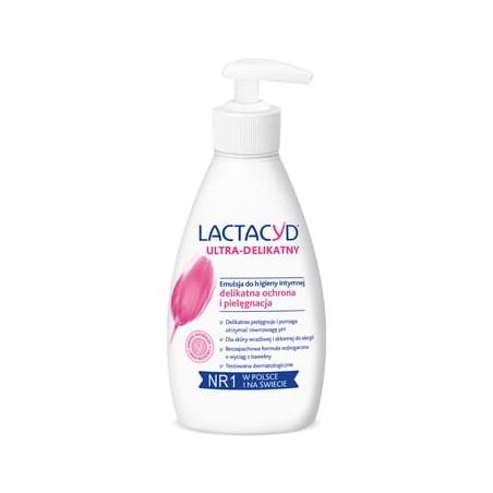 LACTACYD ULTRA-DELIKATNY emulsja do higieny intymnej z pompką 200ml